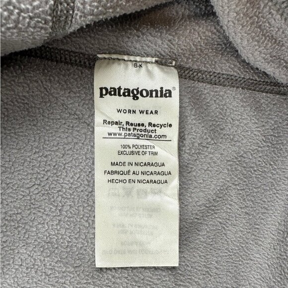 Patagonia Men's Micro D Fleece Pullover Grey Half Zip Sweater Size Medium - Picture 14 of 16